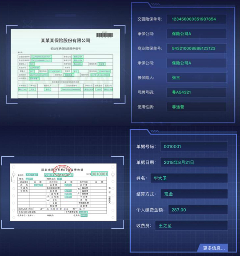 文檔證件物流醫療海關單據財務發票信息OCR識別SKD定制開發小程序